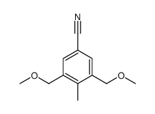 3,5-bis(methoxymethyl)-4-methylbenzonitrile结构式