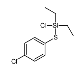 chloro-(4-chlorophenyl)sulfanyl-diethylsilane Structure