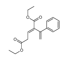 diethyl 2-(1-phenylethenyl)pent-2-enedioate结构式