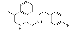 N-[2-(4-fluorophenyl)ethyl]-N'-(2-phenylpropyl)ethane-1,2-diamine结构式