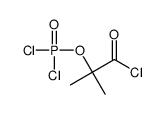 2-dichlorophosphoryloxy-2-methylpropanoyl chloride结构式