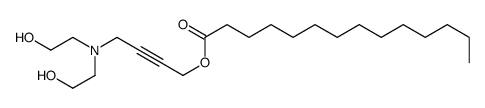 4-[bis(2-hydroxyethyl)amino]but-2-ynyl tetradecanoate结构式