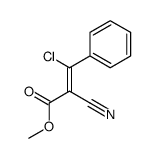 methyl 3-chloro-2-cyano-3-phenylprop-2-enoate Structure