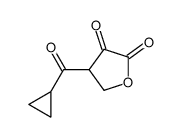 4-(cyclopropanecarbonyl)oxolane-2,3-dione结构式