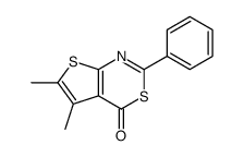 5,6-dimethyl-2-phenylthieno[2,3-d][1,3]thiazin-4-one Structure