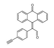 (4-Ethynyl-phenyl)-(10-oxo-10H-anthracen-9-ylidene)-acetaldehyde Structure