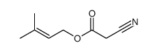 3-methylbut-2-enyl 2-cyanoacetate Structure