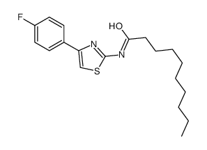 N-[4-(4-fluorophenyl)-1,3-thiazol-2-yl]decanamide Structure