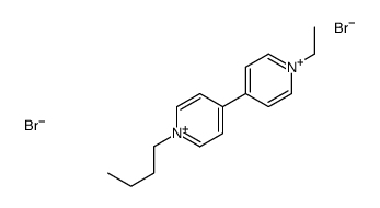 1-butyl-4-(1-ethylpyridin-1-ium-4-yl)pyridin-1-ium,dibromide Structure