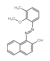 1-[(2-methoxy-3-methylphenyl)azo]-2-naphthol结构式