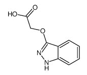 Acetic acid, (1H-indazol-3-yloxy)-结构式