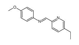 1-(5-ethylpyridin-2-yl)-N-(4-methoxyphenyl)methanimine Structure