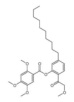 [5-decyl-2-(2-methoxyacetyl)phenyl] 2,4,5-trimethoxybenzoate结构式