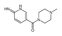 (6-aminopyridin-3-yl)-(4-methylpiperazin-1-yl)methanone结构式