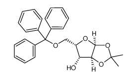 2,5-Anhydro-1,3-O-isopropylidene-6-O-trityl-D-glucitol Structure