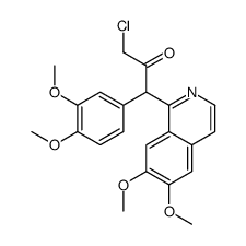 3-Chloro-1-(6,7-dimethoxyisoquinolin-1-yl)-1-(3,4-dimethoxyphenyl)-2-propanone picture