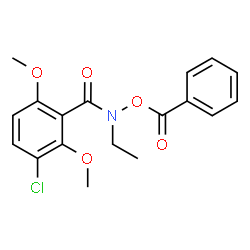N-(Benzoyloxy)-3-chloro-N-ethyl-2,6-dimethoxybenzamide picture