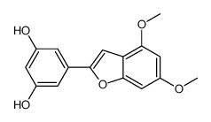 5-(4,6-Dimethoxybenzofuran-2-yl)-1,3-benzenediol结构式