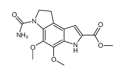 methyl 6-(aminocarbonyl)-3,6,7,8-tetrahydro-4,5-dimethoxybenzo[1,2-b:4,3-b']dipyrrole-2-carboxylate Structure