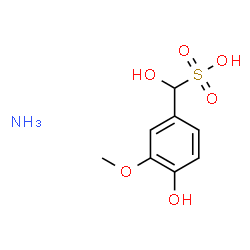 ammonium alpha,4-dihydroxy-3-methoxytoluene-alpha-sulphonate结构式