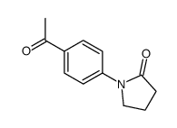 1-(4-乙酰基苯基)-2-吡咯烷酮结构式