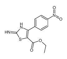 2-AMINO-4-(4-NITROPHENYL)-5-THIAZOLECARBOXYLIC ACID ETHYL ESTER Structure