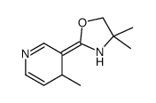 4,4-dimethyl-2-(4-methyl-4H-pyridin-3-ylidene)-1,3-oxazolidine结构式