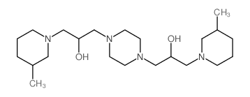 1,4-Piperazinediethanol,a1,a4-bis[(3-methyl-1-piperidinyl)methyl]- structure