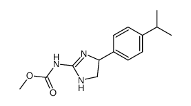 [4-(4-isopropyl-phenyl)-4,5-dihydro-1H-imidazol-2-yl]-carbamic acid methyl ester结构式