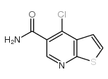 4-氯噻吩并[2,3-b]吡啶-5-羧胺结构式