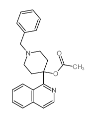 4-Piperidinol,4-(1-isoquinolinyl)-1-(phenylmethyl)-, 4-acetate structure