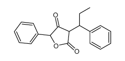 5-phenyl-3-(1-phenylpropyl)oxolane-2,4-dione Structure