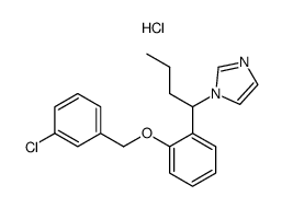 (3-Chlorobenzyl)-{2-[1-(1-imidazolyl)-butyl]-phenyl}-ether, hydrochloride Structure