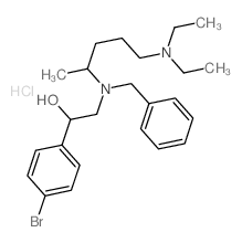 Benzenemethanol,4-bromo-a-[[[4-(diethylamino)-1-methylbutyl](phenylmethyl)amino]methyl]-,hydrochloride (1:1)结构式