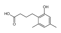 4-(2-Hydroxy-4,6-dimethylphenyl)butansaeure Structure