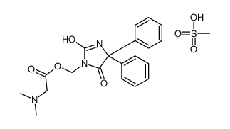 3-hydroxymethylphenytoin N,N-dimethylglycine ester结构式