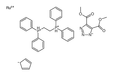 cyclopenta-1,3-diene,dimethyl 1,3-diaza-2-azanidacyclopenta-3,5-diene-4,5-dicarboxylate,2-diphenylphosphaniumylethyl(diphenyl)phosphanium,ruthenium(6+)结构式