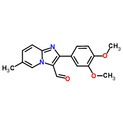 2-(3,4-Dimethoxyphenyl)-6-methylimidazo[1,2-a]pyridine-3-carbaldehyde Structure