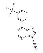 7-(α,α,α-trifluoro-m-tolyl)-pyrazolo[1,5-a]pyrimidine-3-carbonitrile Structure