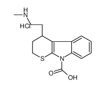4-[2-(methylamino)ethyl]-3,4-dihydro-2H-thiopyrano[2,3-b]indole-9-carboxylic acid,hydrochloride结构式