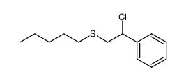 (2-chloro-2-phenylethyl)(pentyl)sulfane结构式