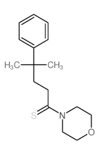 1-Pentanethione,4-methyl-1-(4-morpholinyl)-4-phenyl- Structure