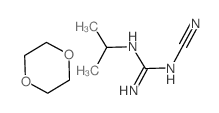 N-Cyano-N-isopropylguanidine compound with 1,4-dioxane (1:1) structure