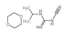 N-Cyano-N-isopropylguanidine compound with 1,4-dioxane (1:1)结构式