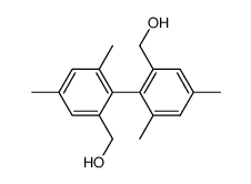 2,2'-Bis-hydroxymethyl-4,4',6,6'-tetramethyl-biphenyl结构式