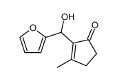 2-Cyclopenten-1-one,2-(2-furanylhydroxymethyl)-3-methyl-(9CI) structure