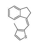(Z)-2-((2,3-dihydro-1H-inden-1-ylidene)methyl)-3-methylthiophene结构式