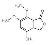 6,7-dimethoxy-4-methyl-3H-isobenzofuran-1-one structure