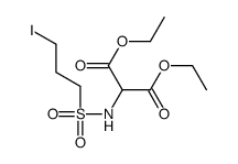 diethyl 2-(3-iodopropylsulfonylamino)propanedioate Structure