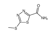 5-(methylthio)-1,3,4-thiadiazole-2-carboxamide结构式